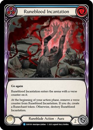 Runeblood Incantation (Blue) [EVR109] (Everfest)  1st Edition Normal Flesh And Blood Single Flesh And Blood   