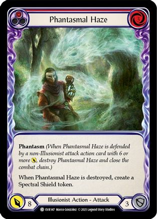 Phantasmal Haze (Red) [EVR147] (Everfest)  1st Edition Rainbow Foil Flesh And Blood Single Flesh And Blood   