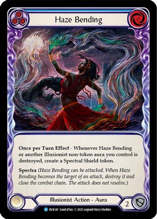 Haze Bending (Blue) [EVR141] (Everfest)  1st Edition Normal Flesh And Blood Single Flesh And Blood   