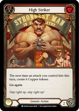 High Striker (Red) [EVR164] (Everfest)  1st Edition Rainbow Foil Flesh And Blood Single Flesh And Blood   