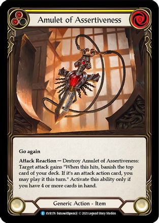 Amulet of Assertiveness [EVR176] (Everfest)  1st Edition Normal Flesh And Blood Single Flesh And Blood   