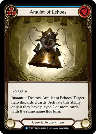 Amulet of Echoes [EVR177] (Everfest)  1st Edition Normal Flesh And Blood Single Flesh And Blood   