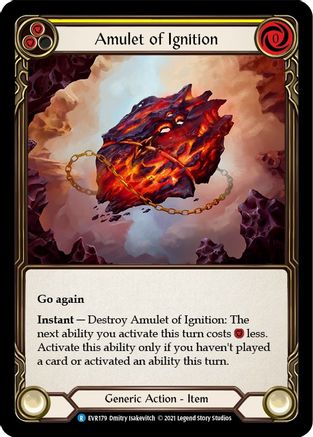 Amulet of Ignition [EVR179] (Everfest)  1st Edition Normal Flesh And Blood Single Flesh And Blood   