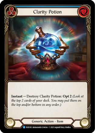 Clarity Potion [EVR182] (Everfest)  1st Edition Cold Foil Flesh And Blood Single Flesh And Blood   