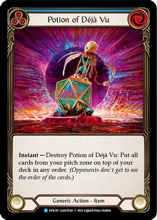 Potion of Deja Vu [EVR185] (Everfest)  1st Edition Normal Flesh And Blood Single Flesh And Blood   