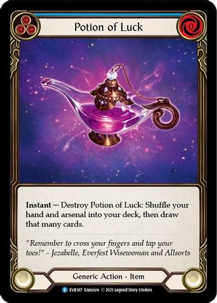 Potion of Luck [EVR187] (Everfest)  1st Edition Normal Flesh And Blood Single Flesh And Blood   