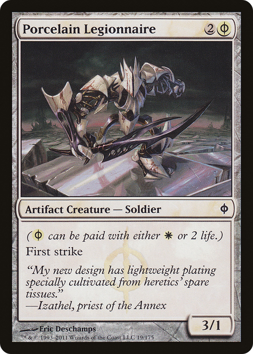 Porcelain Legionnaire (NPH-019) [New Phyrexia] MTG Single Wizards of the Coast