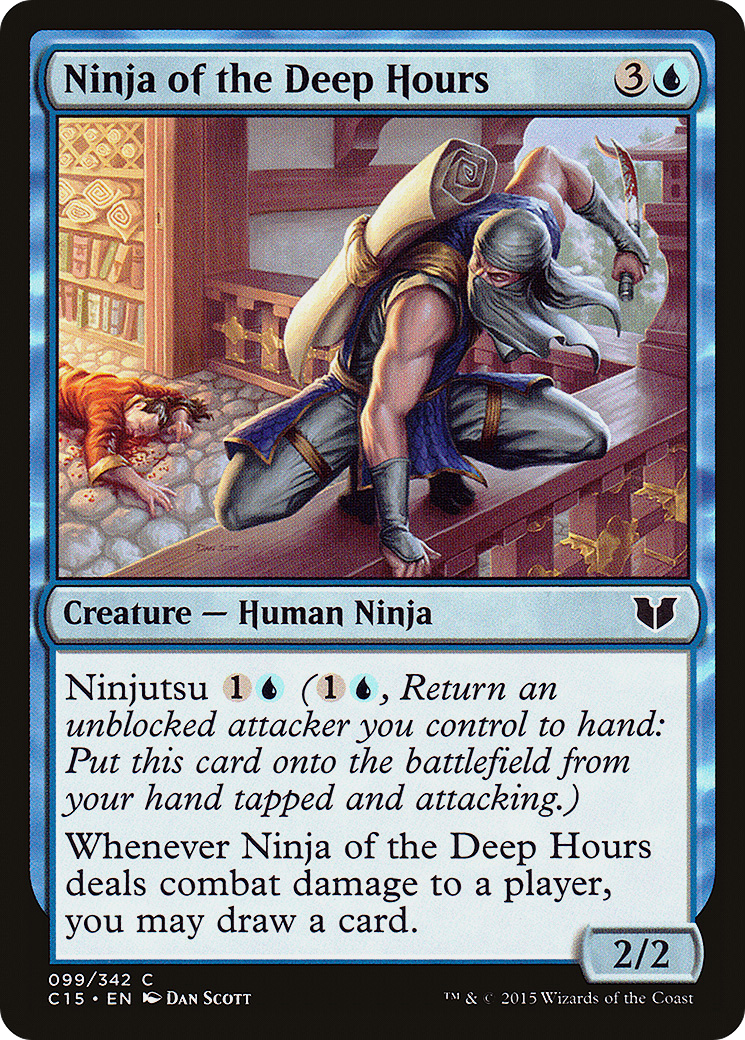 Ninja of the Deep Hours (C15-099) [Commander 2015] MTG Single Wizards of the Coast