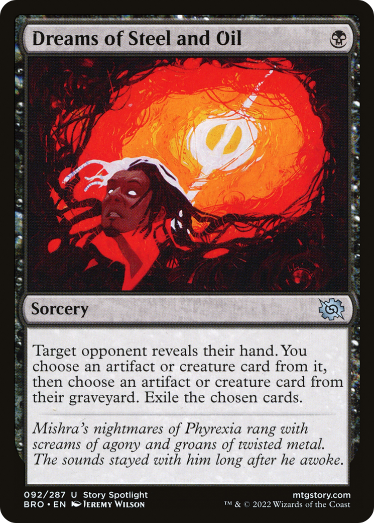 Dreams of Steel and Oil (BRO-092) [The Brothers' War] Foil MTG Single Wizards of the Coast