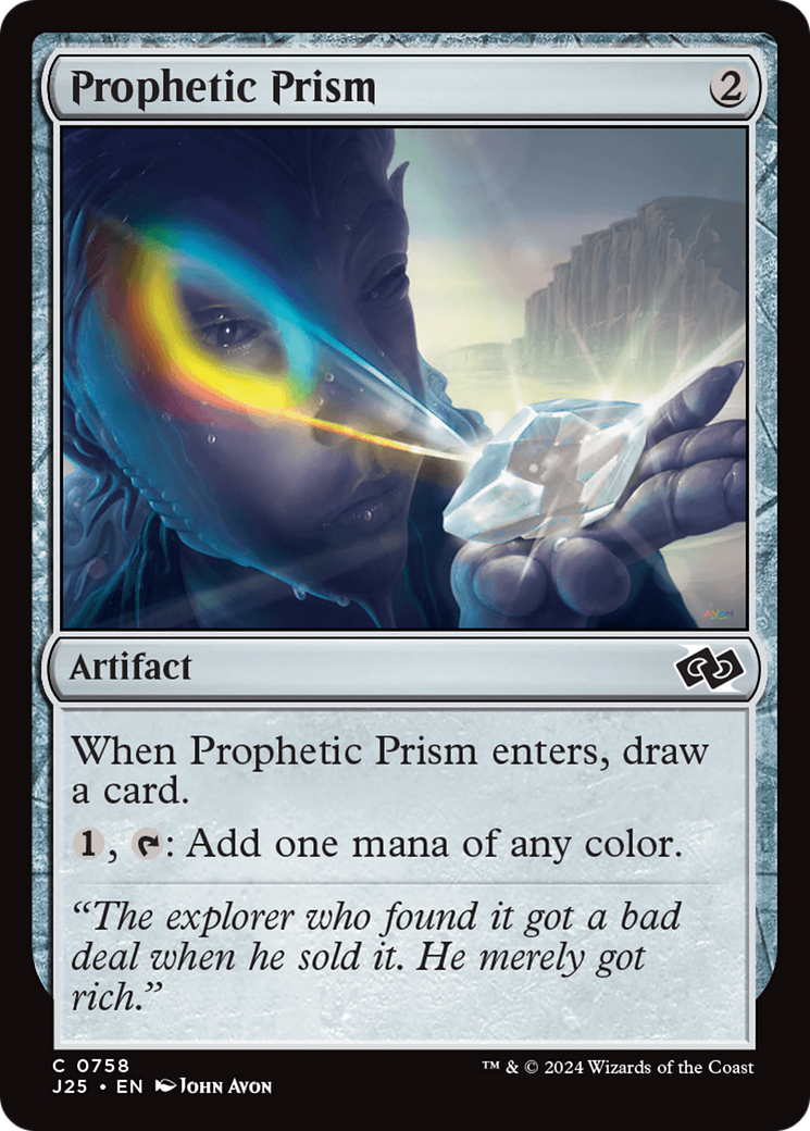 Prophetic Prism (J25-758) [Foundations Jumpstart] MTG Single Wizards of the Coast