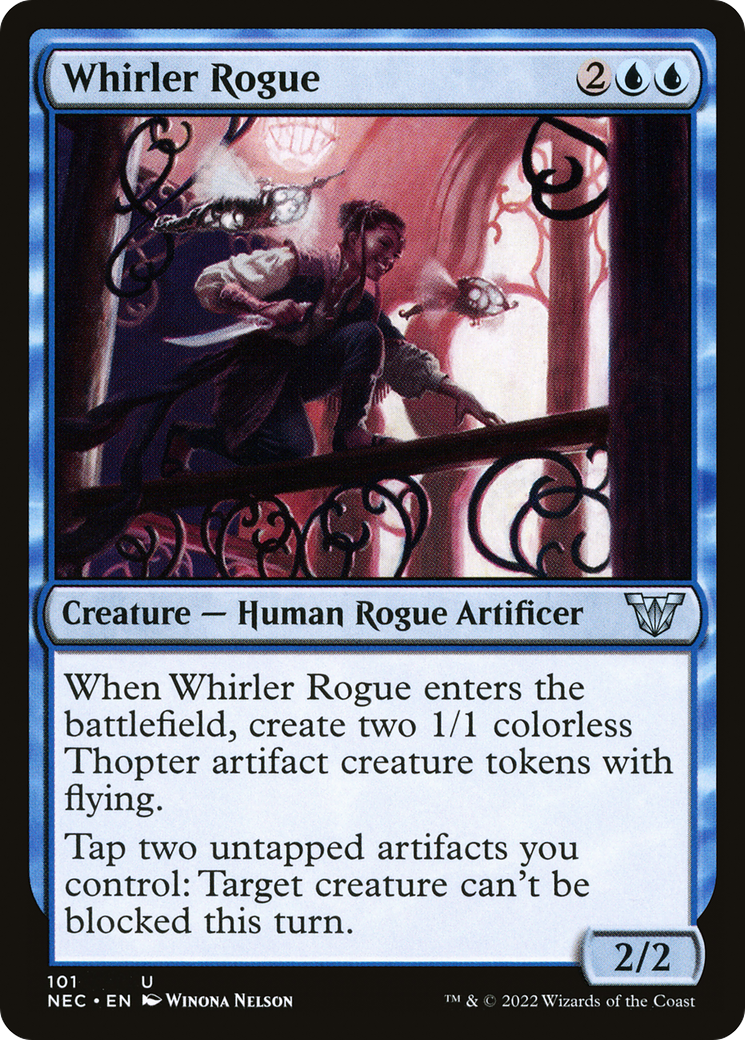 Whirler Rogue (NEC-101) [Neon Dynasty Commander] MTG Single Wizards of the Coast