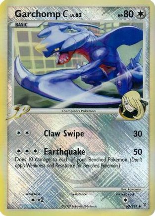Garchomp C - 60/147 (League Promo) () Reverse Holofoil [Promos: League & Championship Cards] Pokemon Single Pokémon