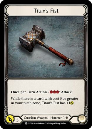Titan's Fist [OLD002] (Tales of Aria Oldhim Blitz Deck)  1st Edition Normal Flesh And Blood Single Flesh And Blood   