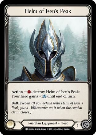 Helm of Isen's Peak [OLD004] (Tales of Aria Oldhim Blitz Deck)  1st Edition Normal Flesh And Blood Single Flesh And Blood   