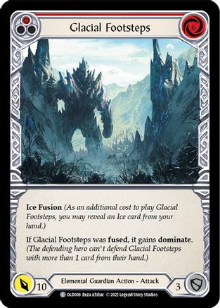 Glacial Footsteps (Red) [OLD008] (Tales of Aria Oldhim Blitz Deck)  1st Edition Normal Flesh And Blood Single Flesh And Blood   