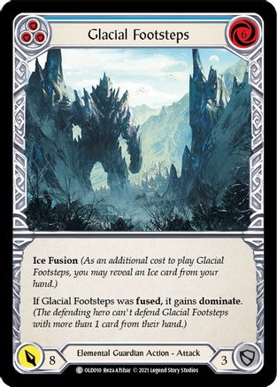 Glacial Footsteps (Blue) [OLD010] (Tales of Aria Oldhim Blitz Deck)  1st Edition Normal Flesh And Blood Single Flesh And Blood   