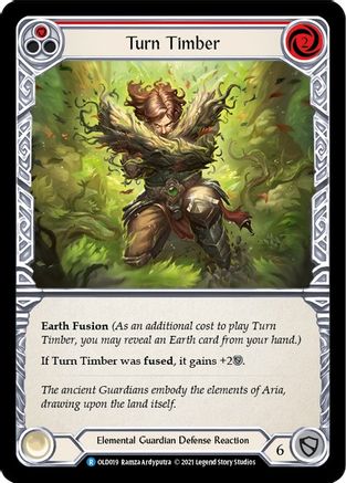 Turn Timber (Red) [OLD019] (Tales of Aria Oldhim Blitz Deck)  1st Edition Normal Flesh And Blood Single Flesh And Blood   