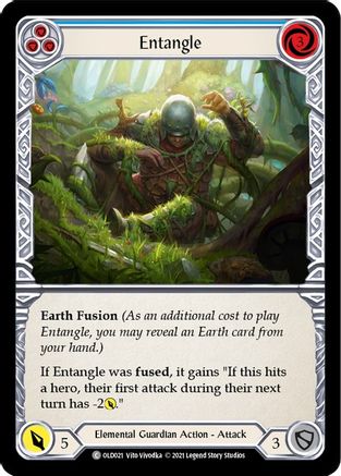 Entangle (Blue) [OLD021] (Tales of Aria Oldhim Blitz Deck)  1st Edition Normal Flesh And Blood Single Flesh And Blood   