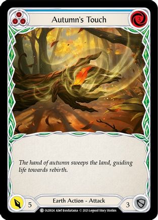 Autumn's Touch (Blue) [OLD024] (Tales of Aria Oldhim Blitz Deck)  1st Edition Normal Flesh And Blood Single Flesh And Blood   