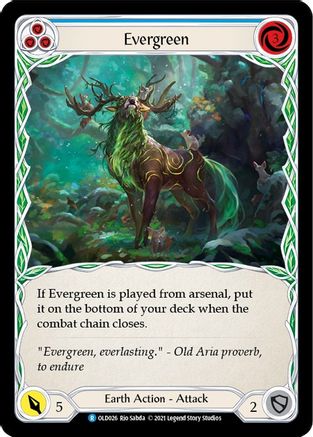 Evergreen (Blue) [OLD026] (Tales of Aria Oldhim Blitz Deck)  1st Edition Normal Flesh And Blood Single Flesh And Blood   