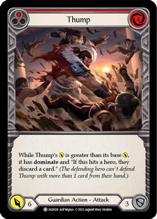 Thump (Red) [OLD028] (Tales of Aria Oldhim Blitz Deck)  1st Edition Normal Flesh And Blood Single Flesh And Blood   