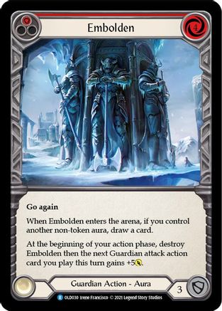 Embolden (Red) [OLD030] (Tales of Aria Oldhim Blitz Deck)  1st Edition Normal Flesh And Blood Single Flesh And Blood   