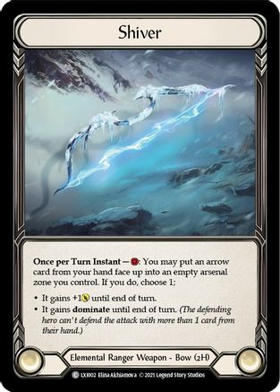 Shiver [LXI002] (Tales of Aria Lexi Blitz Deck)  1st Edition Normal Flesh And Blood Single Flesh And Blood   