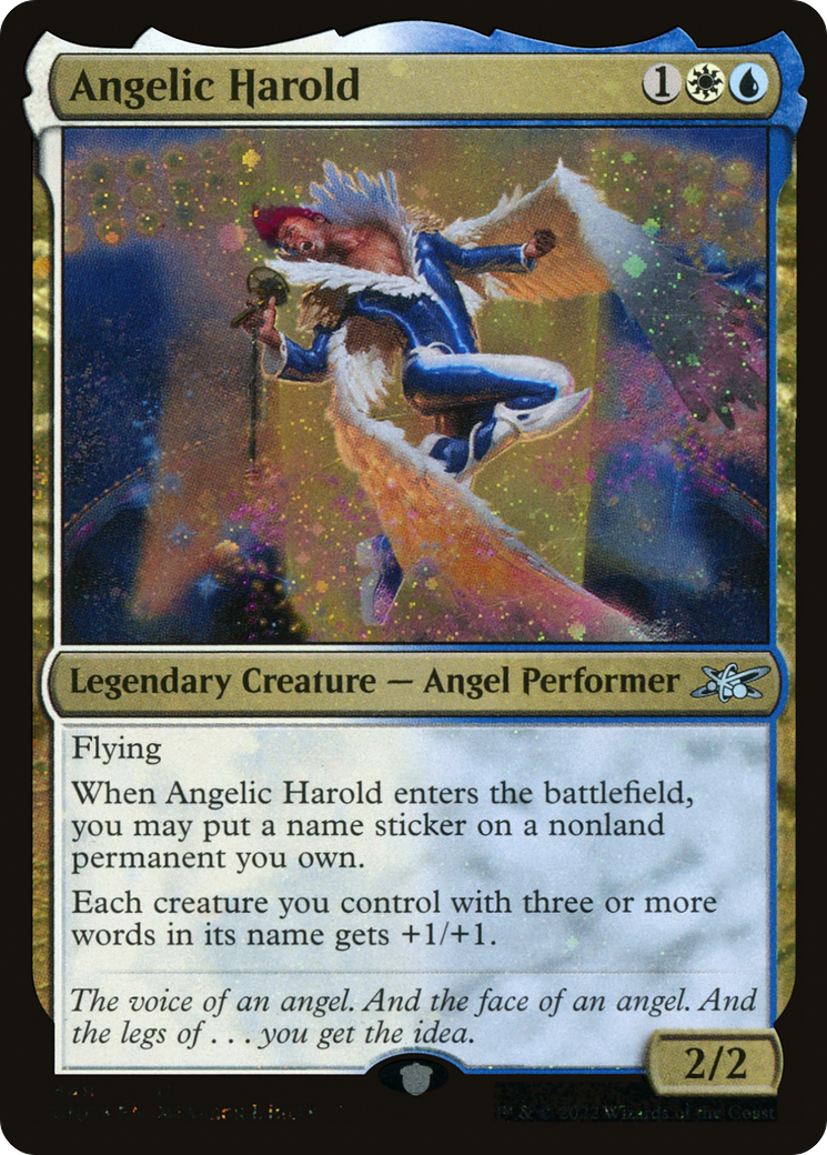 Angelic Harold (Galaxy Foil) (UNF-448) [Unfinity] Foil MTG Single Wizards of the Coast