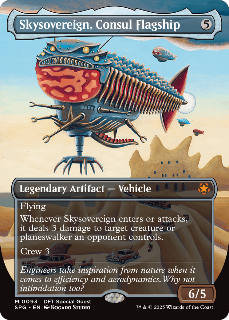 Skysovereign, Consul Flagship (SPG-093) [Special Guests] (Borderless) Foil MTG Single Wizards of the Coast