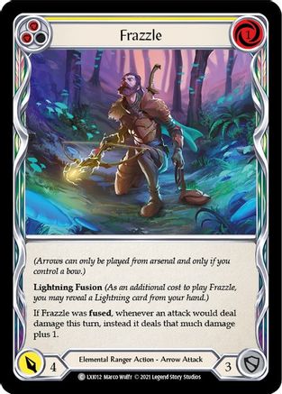 Frazzle (Yellow) [LXI012] (Tales of Aria Lexi Blitz Deck)  1st Edition Normal Flesh And Blood Single Flesh And Blood   