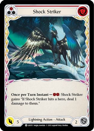 Shock Striker (Red) [LXI015] (Tales of Aria Lexi Blitz Deck)  1st Edition Normal Flesh And Blood Single Flesh And Blood   