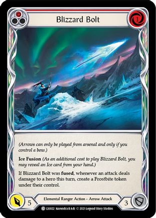 Blizzard Bolt (Red) [LXI022] (Tales of Aria Lexi Blitz Deck)  1st Edition Normal Flesh And Blood Single Flesh And Blood   