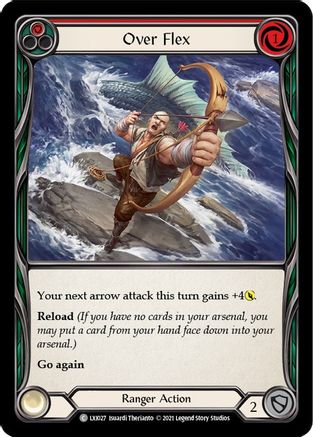 Over Flex (Red) [LXI027] (Tales of Aria Lexi Blitz Deck)  1st Edition Normal Flesh And Blood Single Flesh And Blood   