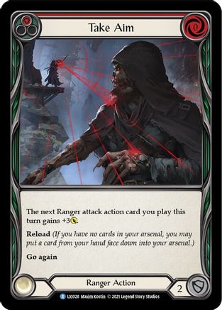 Take Aim (Red) [LXI028] (Tales of Aria Lexi Blitz Deck)  1st Edition Normal Flesh And Blood Single Flesh And Blood   