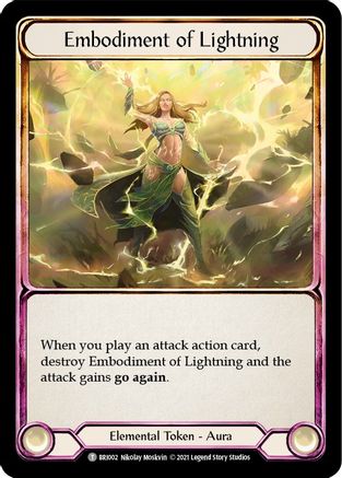 Embodiment of Lightning // Embodiment of Earth [BRI002/BRI003] (Tales of Aria Briar Blitz Deck)  1st Edition Normal Flesh And Blood Single Flesh And Blood   