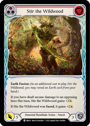 Stir the Wildwood (Red) [BRI011] (Tales of Aria Briar Blitz Deck)  1st Edition Normal Flesh And Blood Single Flesh And Blood   