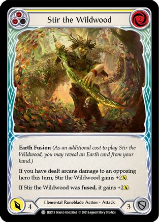 Stir the Wildwood (Yellow) [BRI013] (Tales of Aria Briar Blitz Deck)  1st Edition Normal Flesh And Blood Single Flesh And Blood   