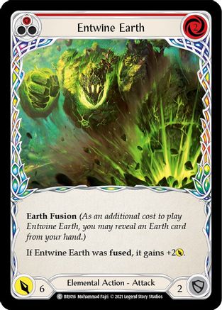 Entwine Earth (Red) [BRI016] (Tales of Aria Briar Blitz Deck)  1st Edition Normal Flesh And Blood Single Flesh And Blood   