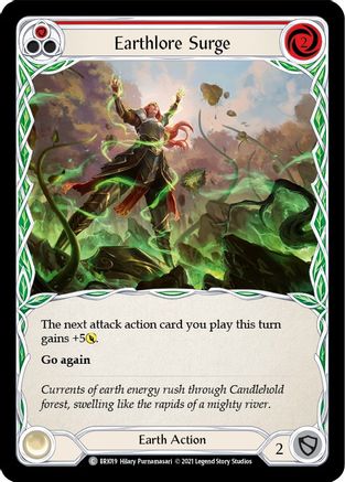 Earthlore Surge (Red) [BRI019] (Tales of Aria Briar Blitz Deck)  1st Edition Normal Flesh And Blood Single Flesh And Blood   