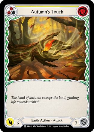 Autumn's Touch (Yellow) [BRI022] (Tales of Aria Briar Blitz Deck)  1st Edition Normal Flesh And Blood Single Flesh And Blood   