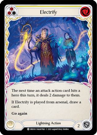 Electrify (Yellow) [BRI030] (Tales of Aria Briar Blitz Deck)  1st Edition Normal Flesh And Blood Single Flesh And Blood   