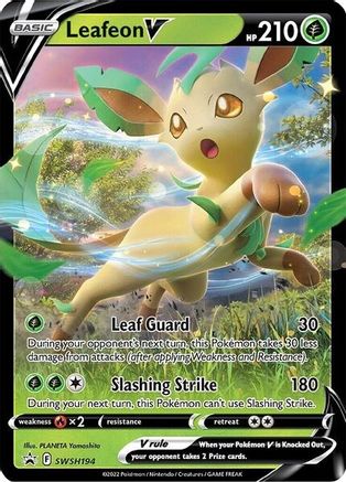 Leafeon V - SWSH194 (SWSH194/307) Holofoil [Promos: SWSH Promo Cards] Pokemon Single Pokémon