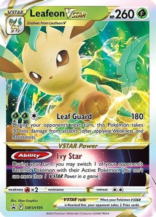 Leafeon VSTAR - SWSH195 (SWSH195/307) Holofoil [Promos: SWSH Promo Cards] Pokemon Single Pokémon