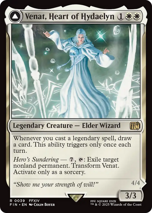 Venat, Heart of Hydaelyn // Hydaelyn, the Mothercrystal (FIN-039) [FINAL FANTASY] MTG Single Wizards of the Coast