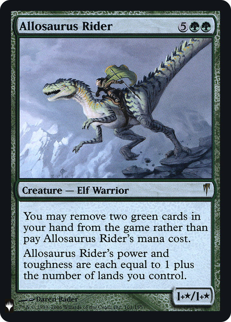 Allosaurus Rider (LIST-CSP-101) [Mystery Booster] The List Foil MTG Single Wizards of the Coast