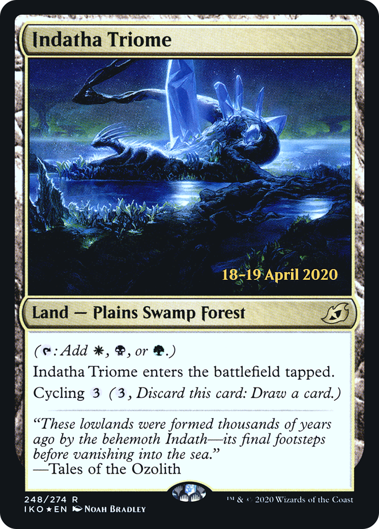Indatha Triome (PRE-248) [Ikoria: Lair of Behemoths Promos] Foil MTG Single Wizards of the Coast