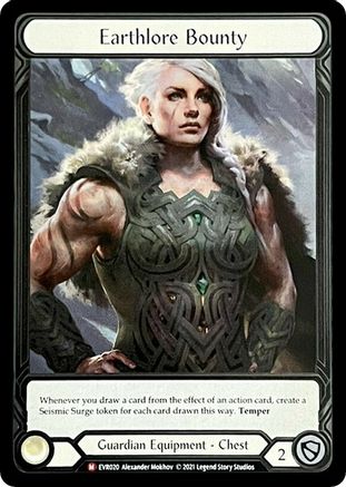 Earthlore Bounty (Extended Art) [EVR020] (Everfest)  Cold Foil Flesh And Blood Single Flesh And Blood   