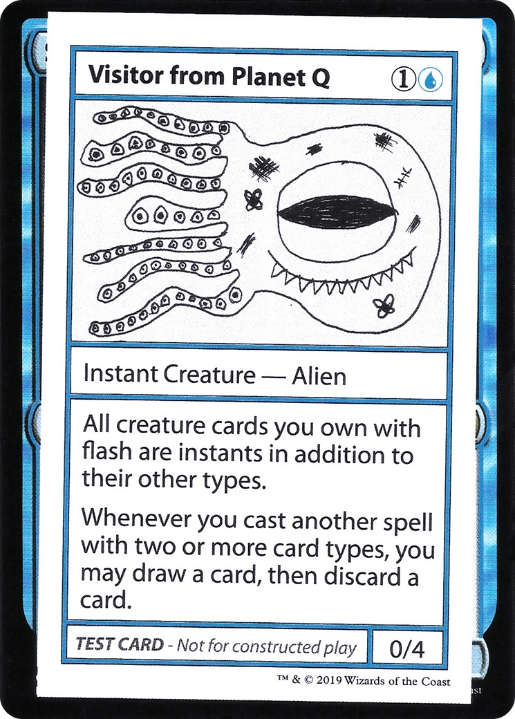 Visitor from Planet Q (CMB1-033) [Mystery Booster] Playtest Cards 2021 MTG Single Wizards of the Coast