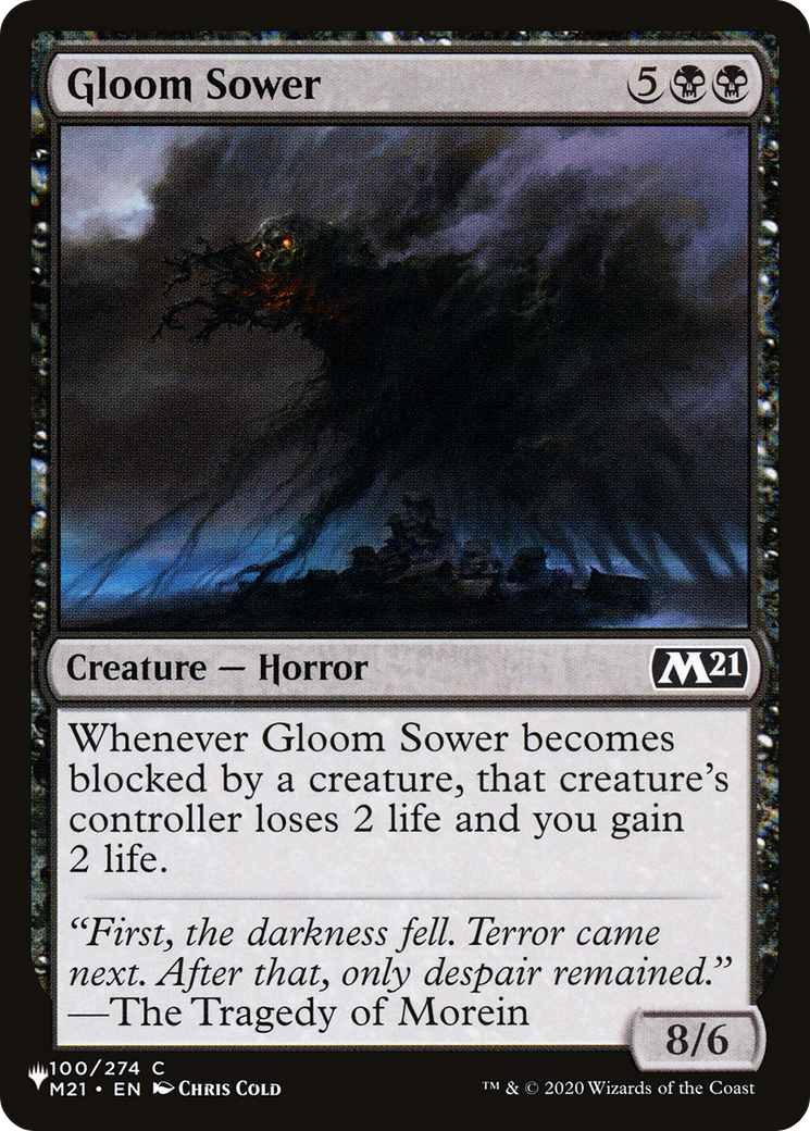 Gloom Sower (LIST-M21-100) [Mystery Booster] The List MTG Single Wizards of the Coast
