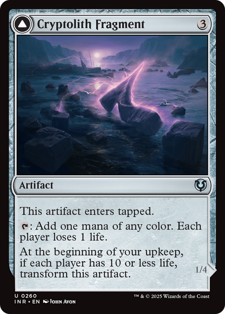 Cryptolith Fragment (INR-260) [Innistrad Remastered] Foil MTG Single Wizards of the Coast